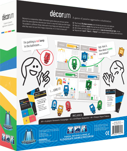 Floodgate Games Decorum Deluxe Edition Board Game - Large Multicolor Set