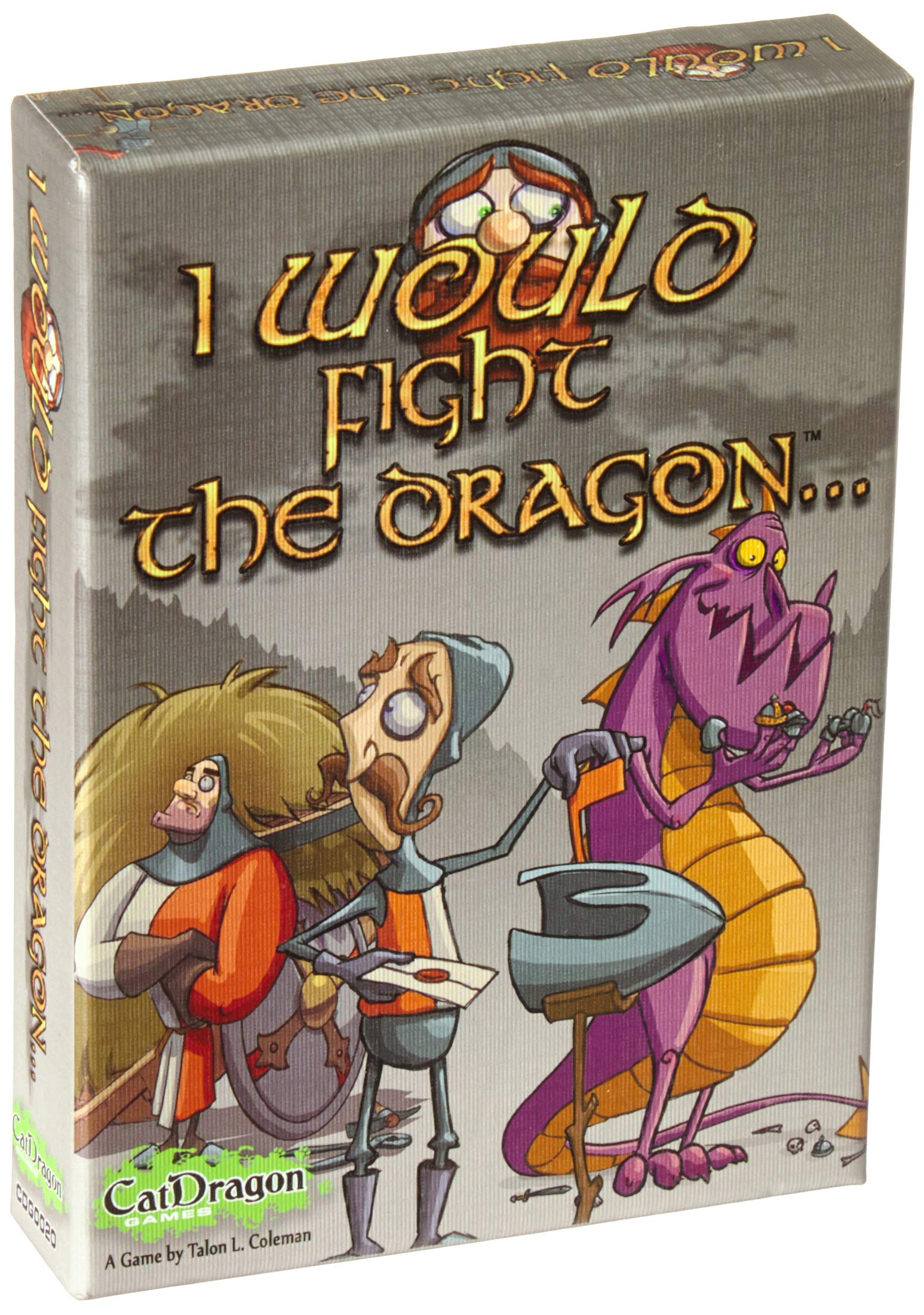USAOPOLY I Would Fight The Dragon Game - Metal Construction, 3.5 x 3.5 x 1.5 inches, Model 0020CDG