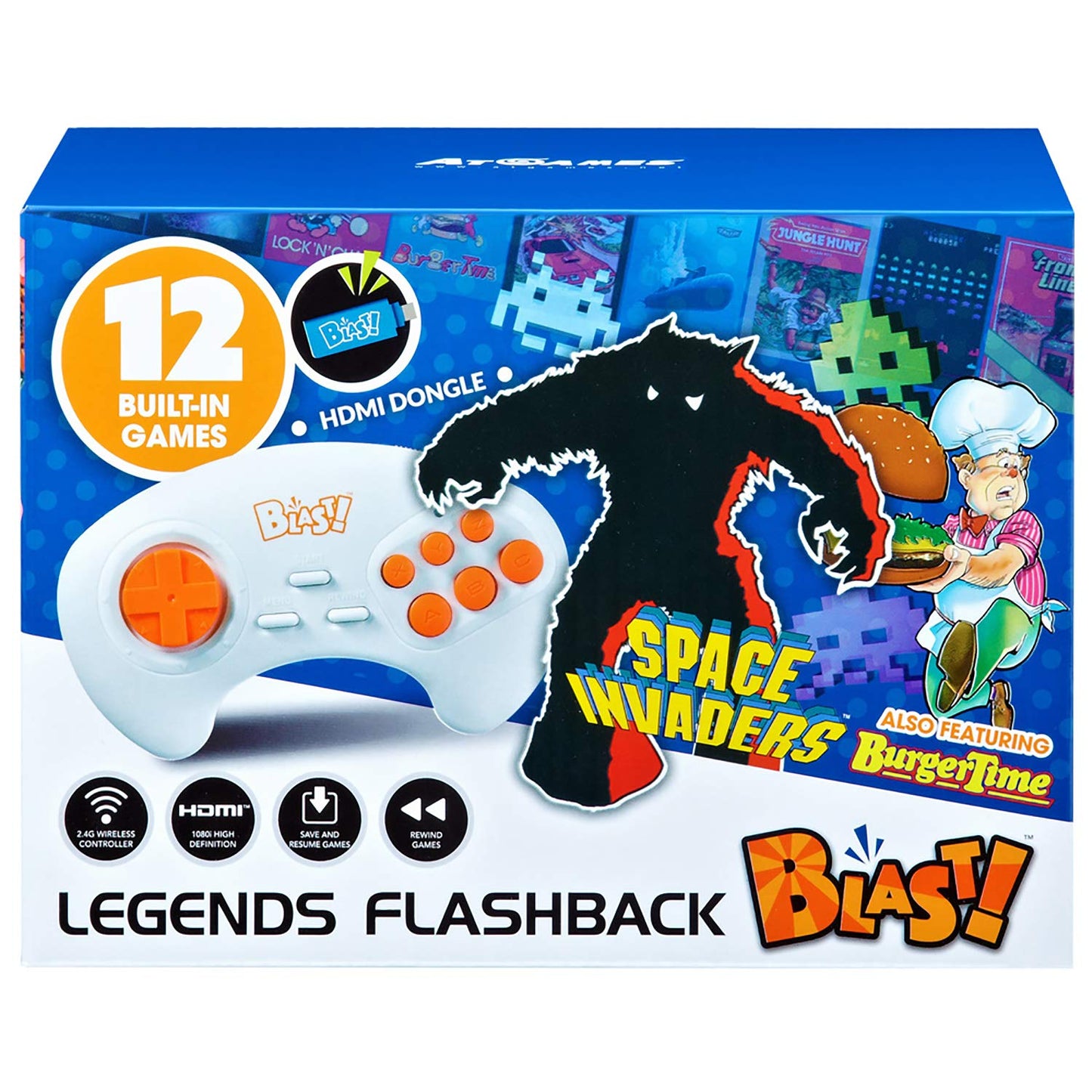Bandai Namco Legends Flashback Blast! Model WD3304Q - Retro Gaming Experience