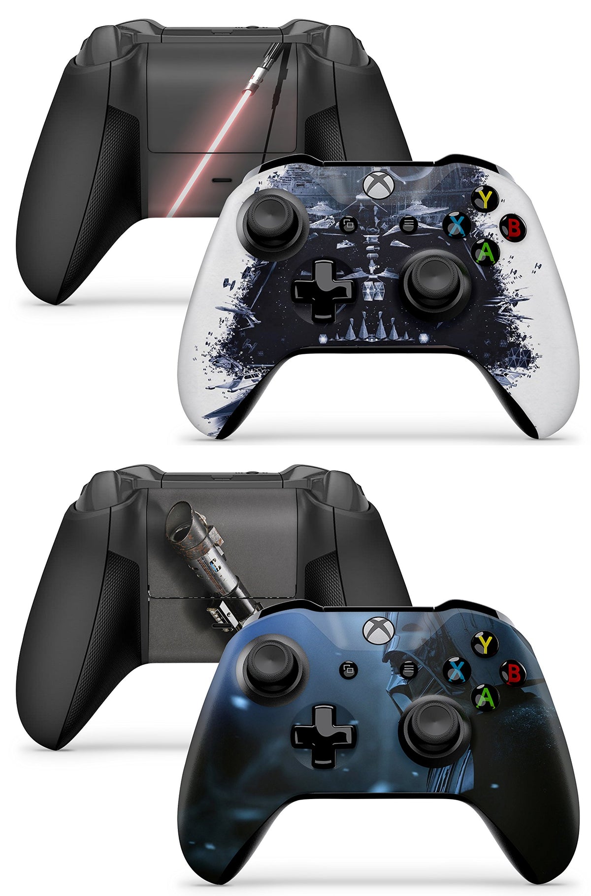 2 x DV Xbox One X, Xbox One S, Xbox One Controller Skins Full Wrap Vinyl Sticker
