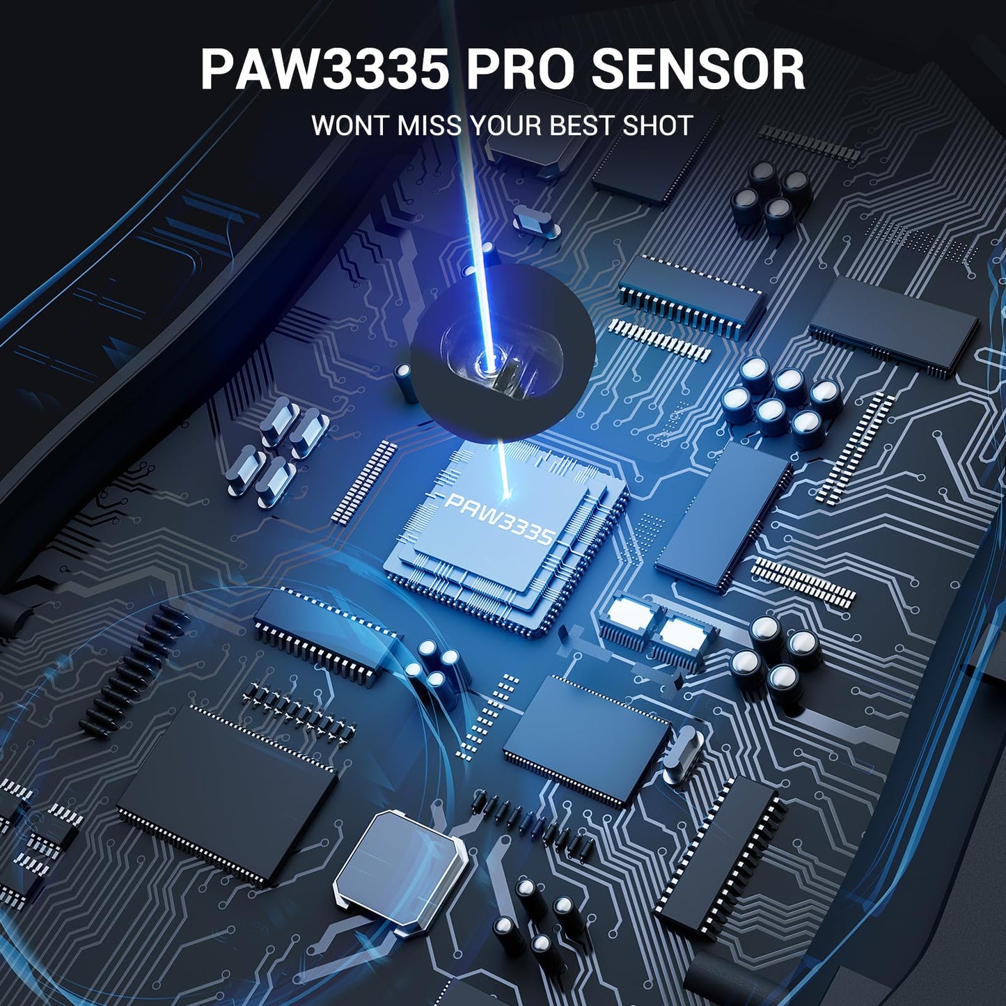 Redragon M915WL-RGB Wireless Gaming Mouse, 16000 DPI, Ergonomic, 9 Macro Buttons, RGB Backlight, Black