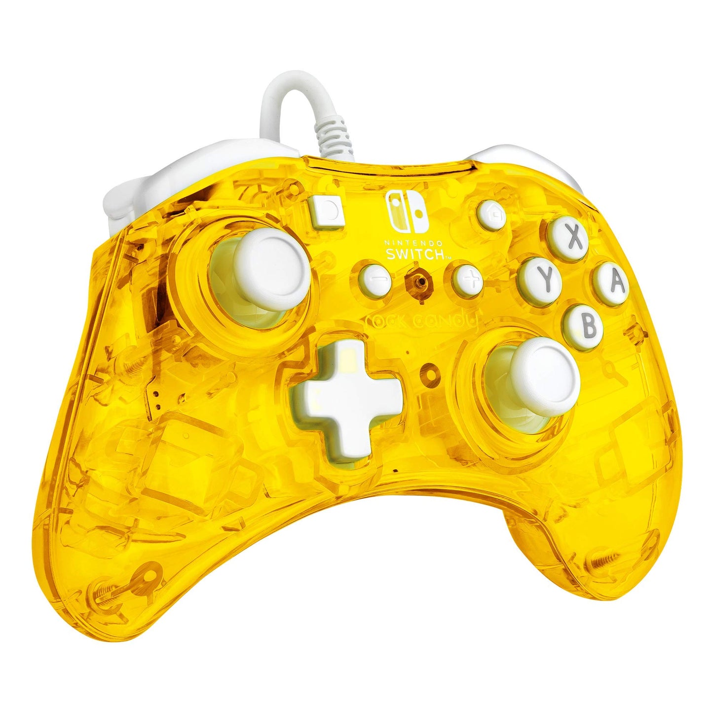 PDP Wired Gaming Switch Pro Controller - Pineapple Pop Yellow - Compact & Durable - OLED Compatible - Model 500-181-NA-YL