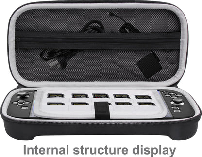 Suttkue Carrying Case for NS Switch 2 - Black Hard Shell Handbag with 2 Tempered Films & Transparent Handle