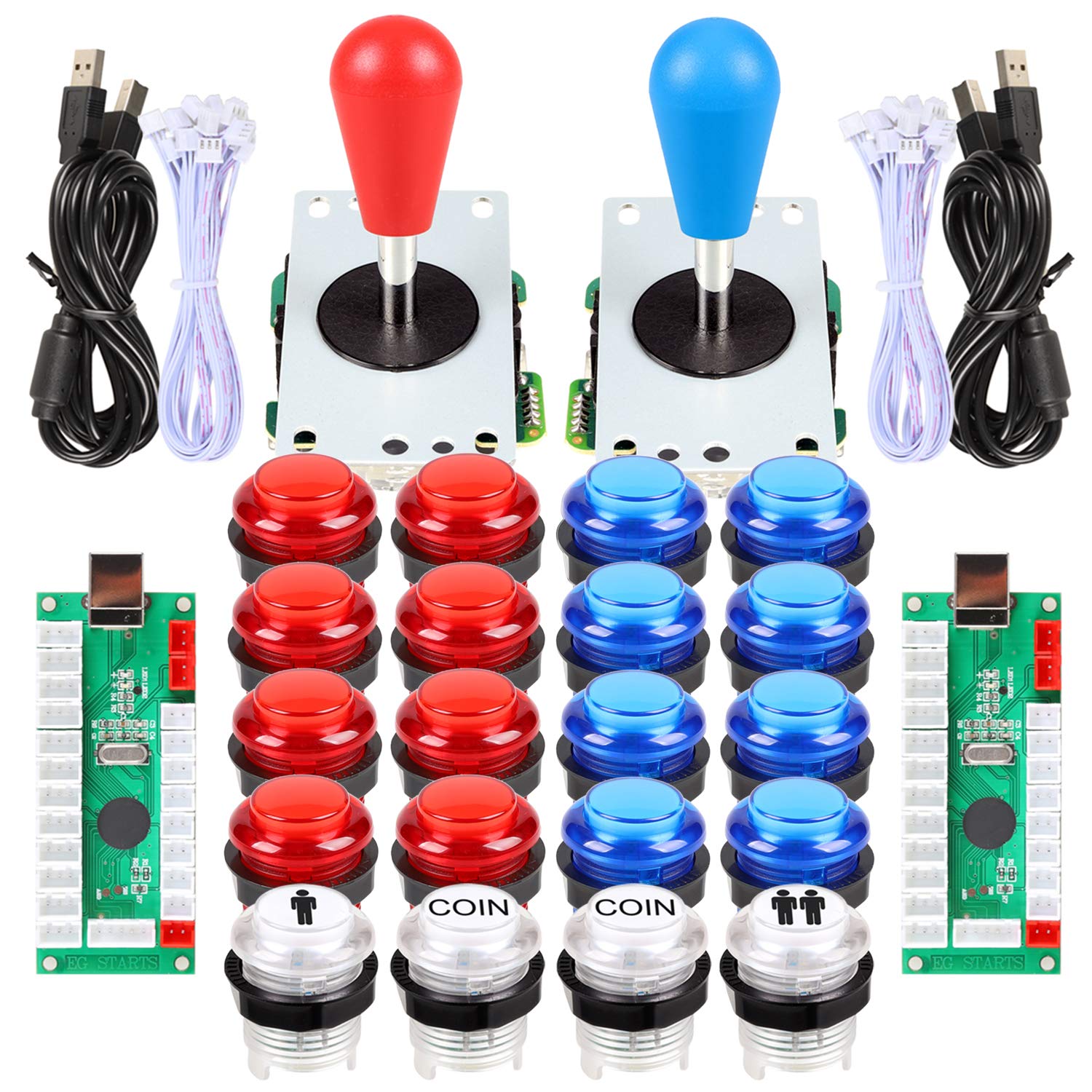 EG STARTS kit arcade para dos jugadores