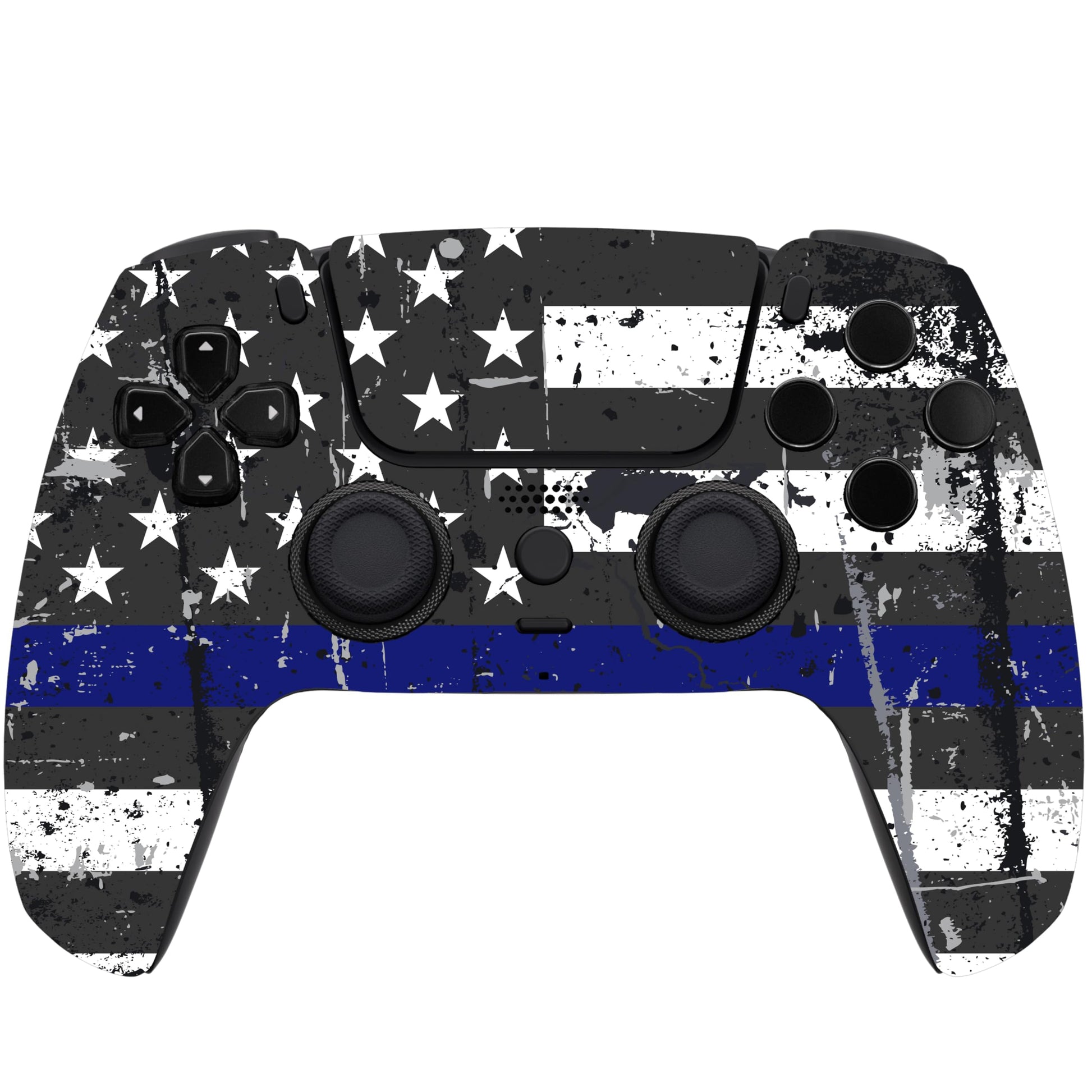 Custom Wireless Controller Compatible with PS5 - Multiple Designs Available (Blue Line)