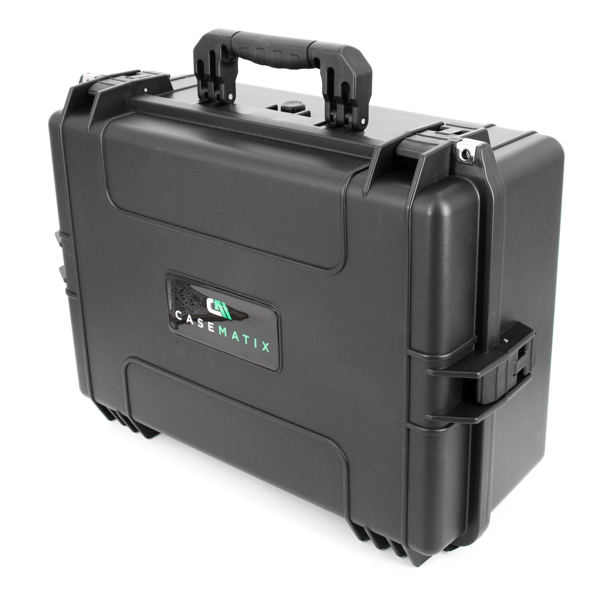 CASEMATIX Hard Shell Travel Case Pro Edition Compatible with Xbox Series X Console  Controllers  Headset and Other Accessories - IPX7 Waterproof  Crushproof Carrying Case with Customized Foam Interior