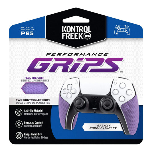 KontrolFreek Performance Grips for PS5 Controller, Nightfall Black XT, Extra-Thin, Model K6-018, Enhanced Grip and Comfort