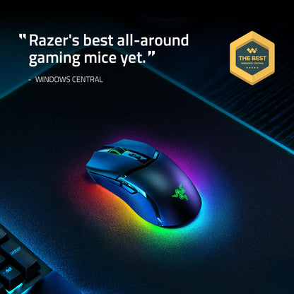 Razer Cobra Pro Wireless Gaming Mouse - 30K Optical Sensor, Chroma RGB, 10 Controls, Black, Model RZ01-04660100-R3U1