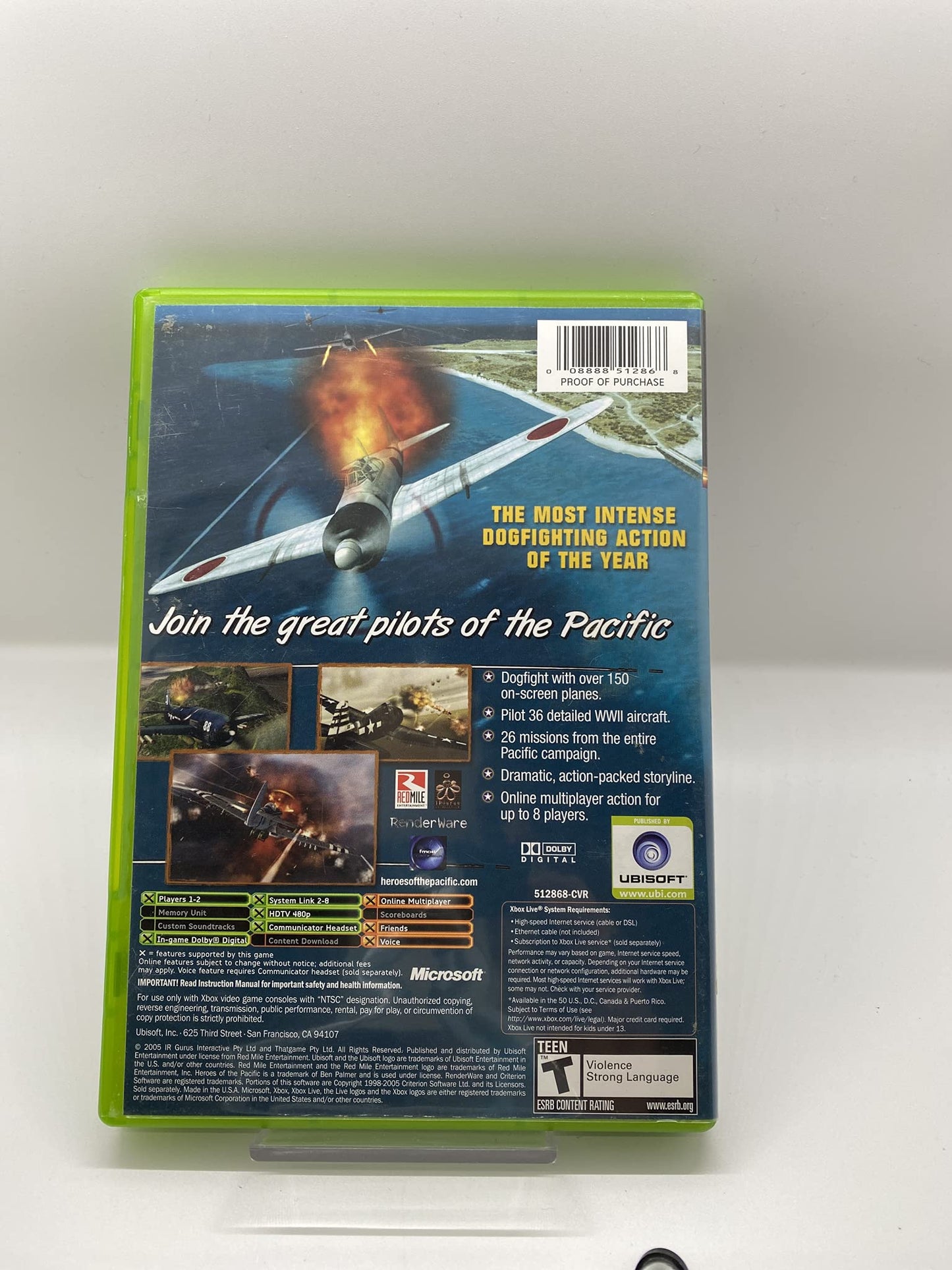 Ubisoft Heroes of the Pacific - Xbox Game, Model 8888512868, Action Adventure Shooter