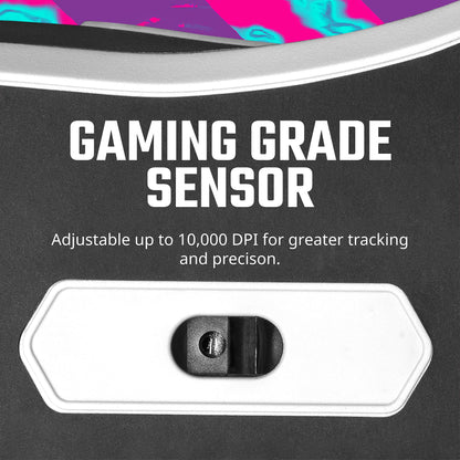 Cooler Master MM311 Wireless Gaming Mouse - 10,000 DPI, RGB Lighting, White, 1.6"x2.8"x4.9", Optical Sensor, 2.4GHz