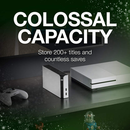 Seagate Game Drive Hub for Xbox 8TB Storage, Dual USB Ports, Black, Model STGG8000400