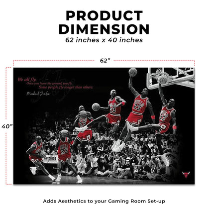 Michael Jordan Bulls Decor Rug- 62x40 inches