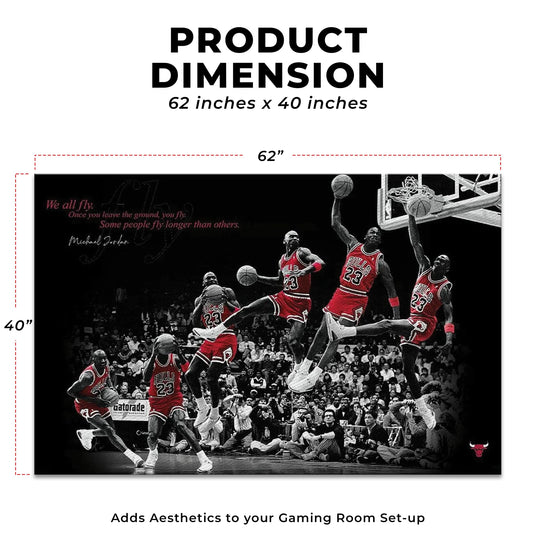 Michael Jordan Bulls Decor Rug- 62x40 inches