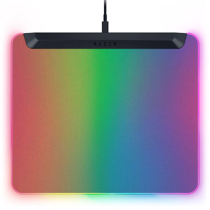 Razer Firefly V2 Pro RGB Gaming Mouse Mat - 15 Zone LED Lighting, USB-C, 14.2L x 10.8W inches, Black
