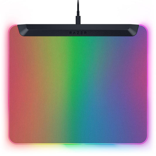 Razer Firefly V2 Pro RGB Gaming Mouse Mat - 15 Zone LED Lighting, USB-C, 14.2L x 10.8W inches, Black