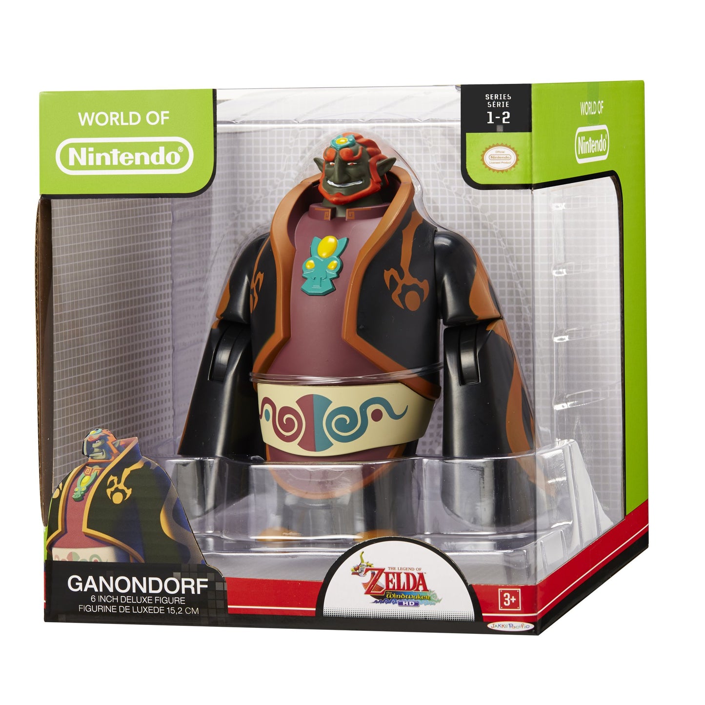 Nintendo Ganon Action Figure - 6-Inch Plastic Toy, Red, Model 83389, One Size