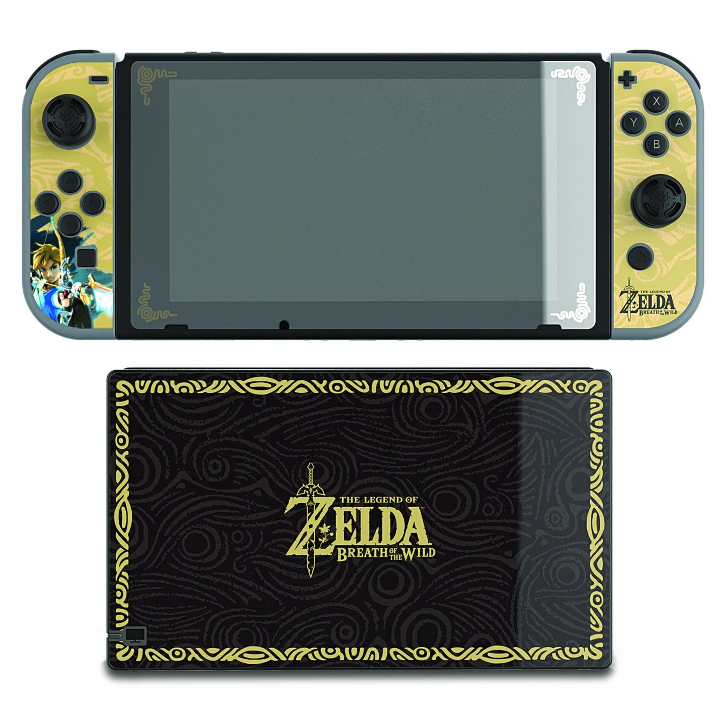PDP Zelda Collector's Edition Screen Protector & Skins for Nintendo Switch, 1.7 oz, Original Version, Model 500-016