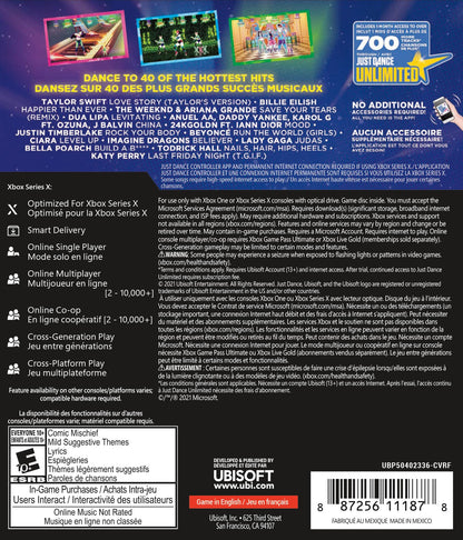Ubisoft Just Dance 2022 Game for Xbox Series X & Xbox One - Model UBP50402336