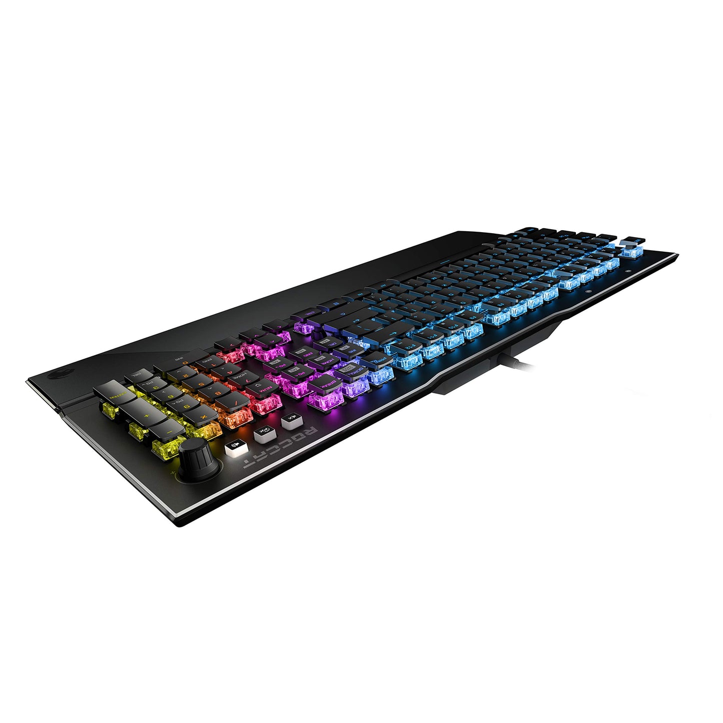 ROCCAT Vulcan 121 AIMO Full-size Gaming Keyboard - Linear Titan Switch, Per-key RGB Lighting, Anodized Aluminum, Black