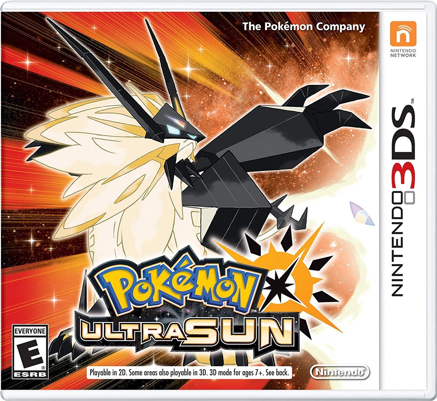 Nintendo Pokémon Ultra Sun for Nintendo 3DS - Model CTRPA2AE, Exciting RPG Adventure Game