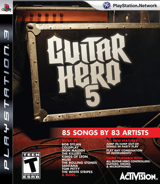 Guitar Hero 5 Stand Alone Software - Playstation 3 (Game only) (refurbished)