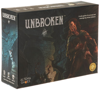 Golden Bell Studios Unbroken Solo Game - Survival & Revenge, One Size, Black, Model 2836, Cards