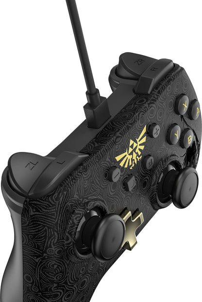 PowerA Nintendo Switch Wired Controller Plus - Zelda: Breath of the Wild, Black, Model 1502664-02