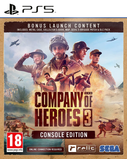 SEGA Company of Heroes 3 (Launch Edition) - Strategy Game - Black - Model: 5055277049639