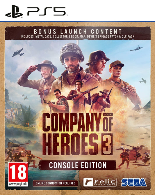SEGA Company of Heroes 3 (Launch Edition) - Strategy Game - Black - Model: 5055277049639