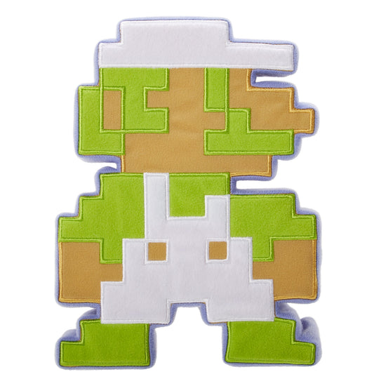 World of Nintendo 8-Inch Luigi Plush Toy, Model 88768, Soft Plush Material, Classic 8-Bit Design