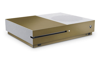 giZmoZ n gadgetZ Xbox One S Metallic Gold Console Skin Decal Sticker + 2 Controller Skins