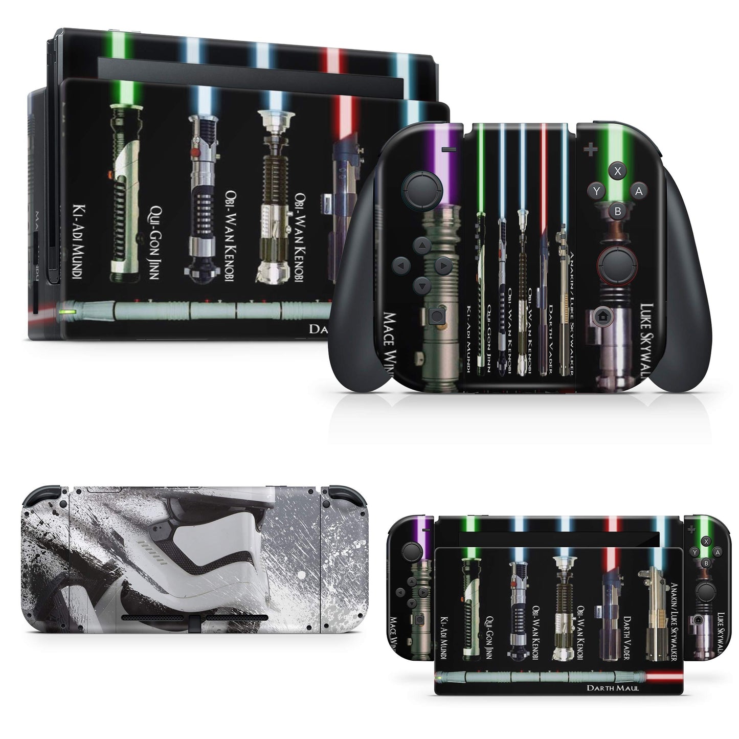 giZmoZ n gadgetZ Trooper Skin Decal Vinyl Sticker for Nintendo Switch Console + 1 Controller, Model GNG-Switch-STARWARS-SKINS