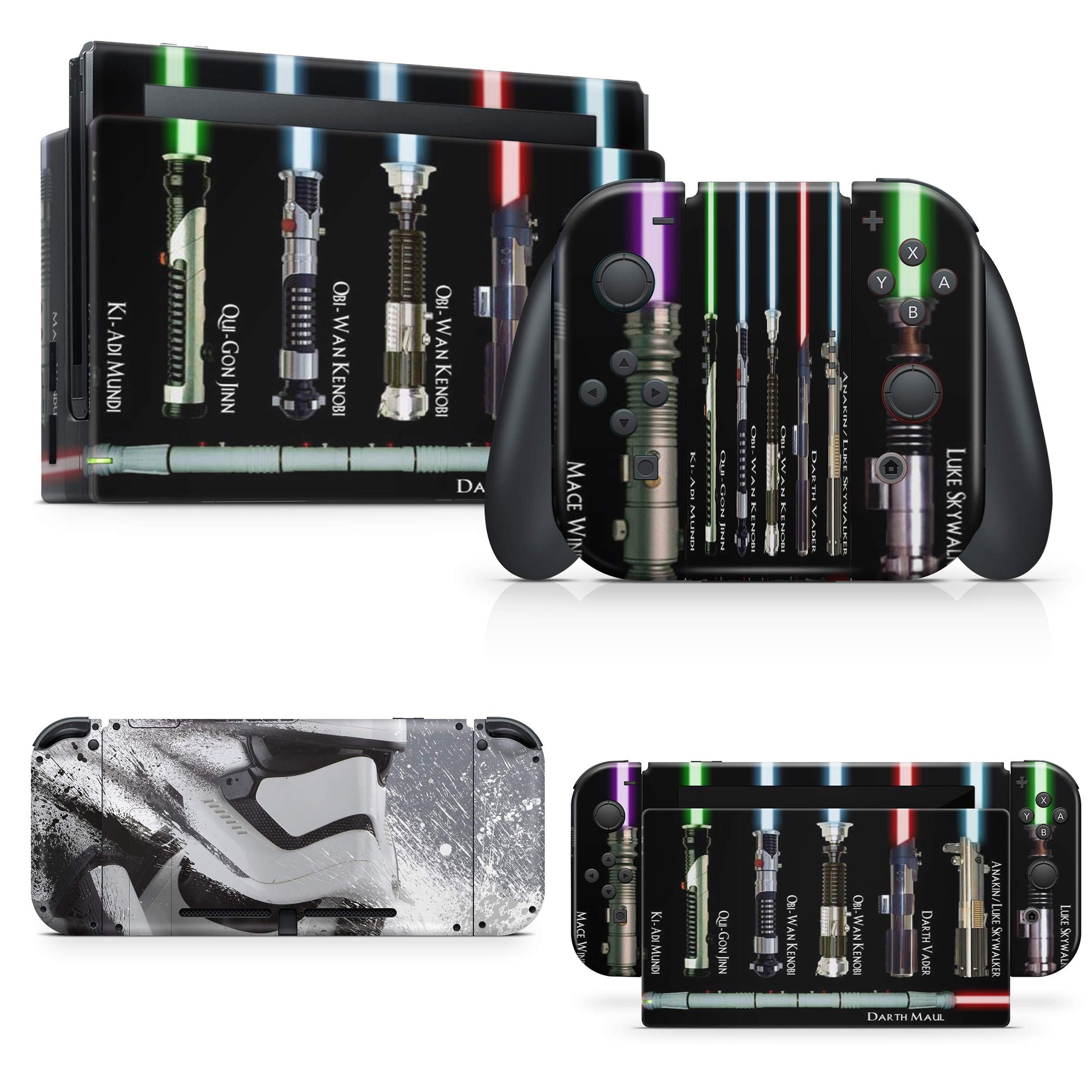 giZmoZ n gadgetZ Trooper Skin Decal Vinyl Sticker for Nintendo Switch Console + 1 Controller, Model GNG-Switch-STARWARS-SKINS