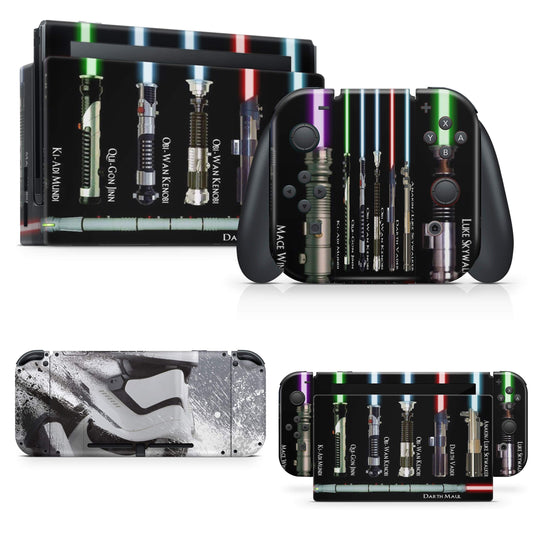 giZmoZ n gadgetZ Trooper Skin Decal Vinyl Sticker for Nintendo Switch Console + 1 Controller, Model GNG-Switch-STARWARS-SKINS