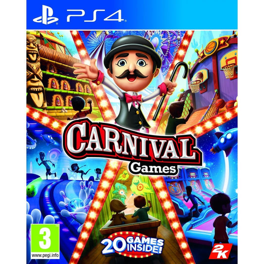 2K Carnival Games (PS4) - Fun Family Game, Model PS4425384, Engaging Multiplayer Experience