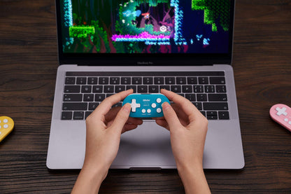 Nargos 8Bitdo Zero 2 Mini Bluetooth Controller for Nintendo Switch, Windows, Android, macOS - Turquoise Edition