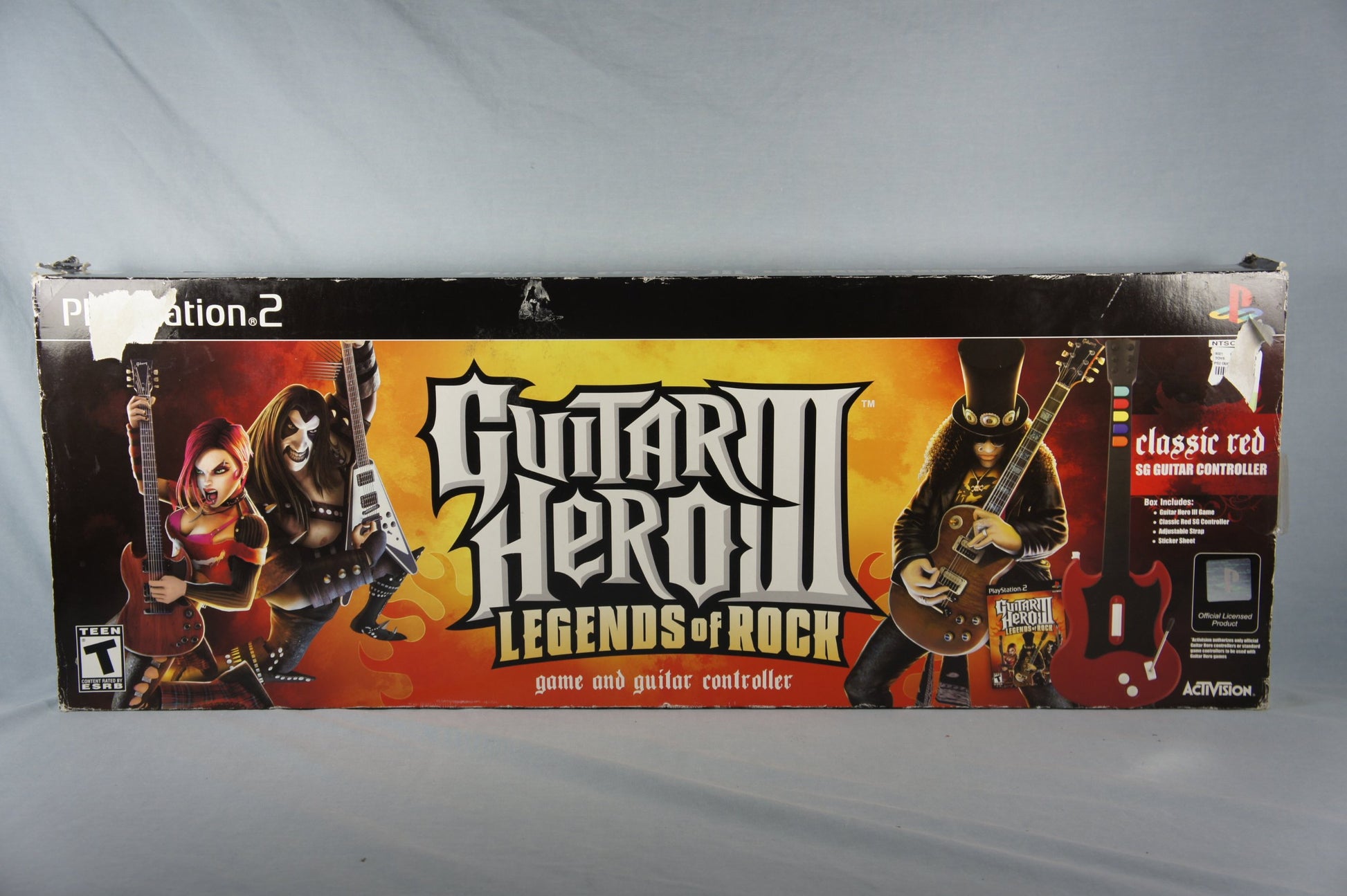 Guitar Hero III Legends of Rock Wired Bundle for PS2 - Includes Game & Guitar, Perfect for Music Lovers