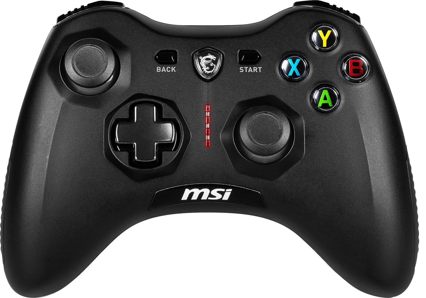 MSI Force GC30V2 Wireless Gaming Controller, Dual Vibration Motors, Dual Connection Modes, Interchangable D-Pads, Compatible wit