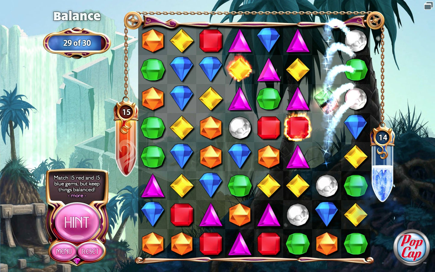 PopCap Bejeweled 3 Game - Model 1001-1796 - Classic Puzzle Adventure