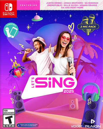 Deep Silver Let’s Sing 2025 - Nintendo Switch 2 Mic Bundle