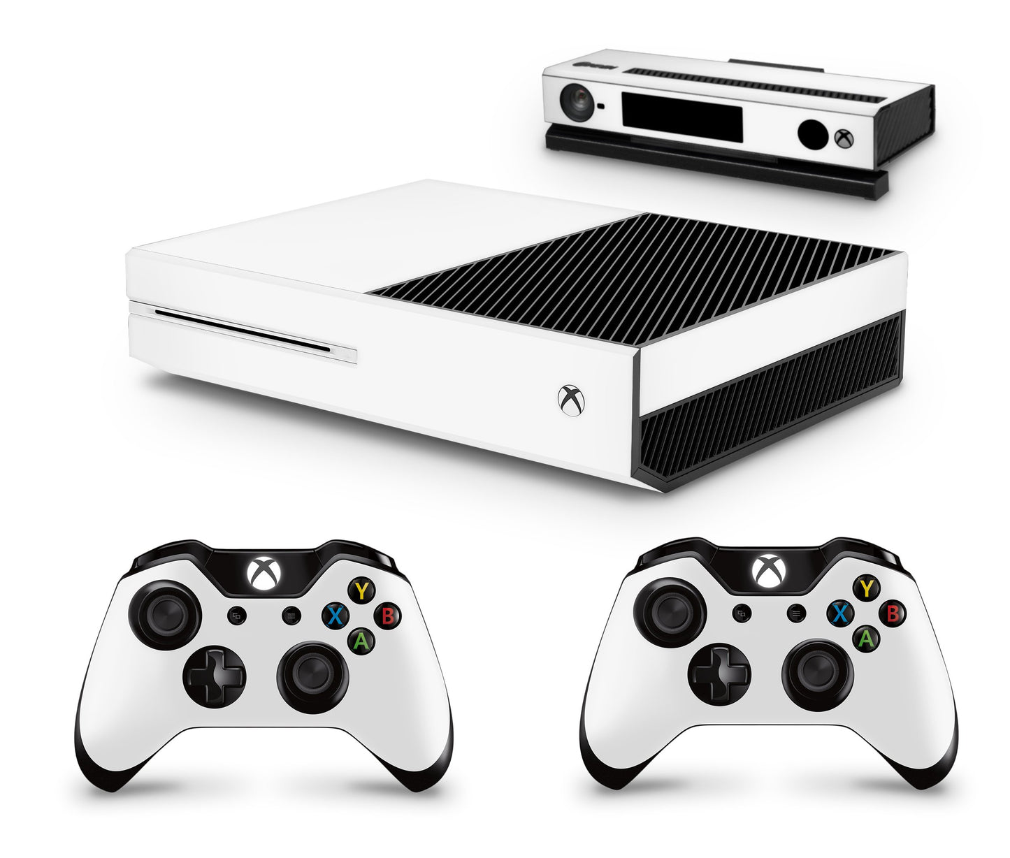 giZmoZ n gadgetZ GNG White Console Skin Decal Sticker & 2 Controller Skins for Xbox One & Kinect - GNG-XB-White-SKINS