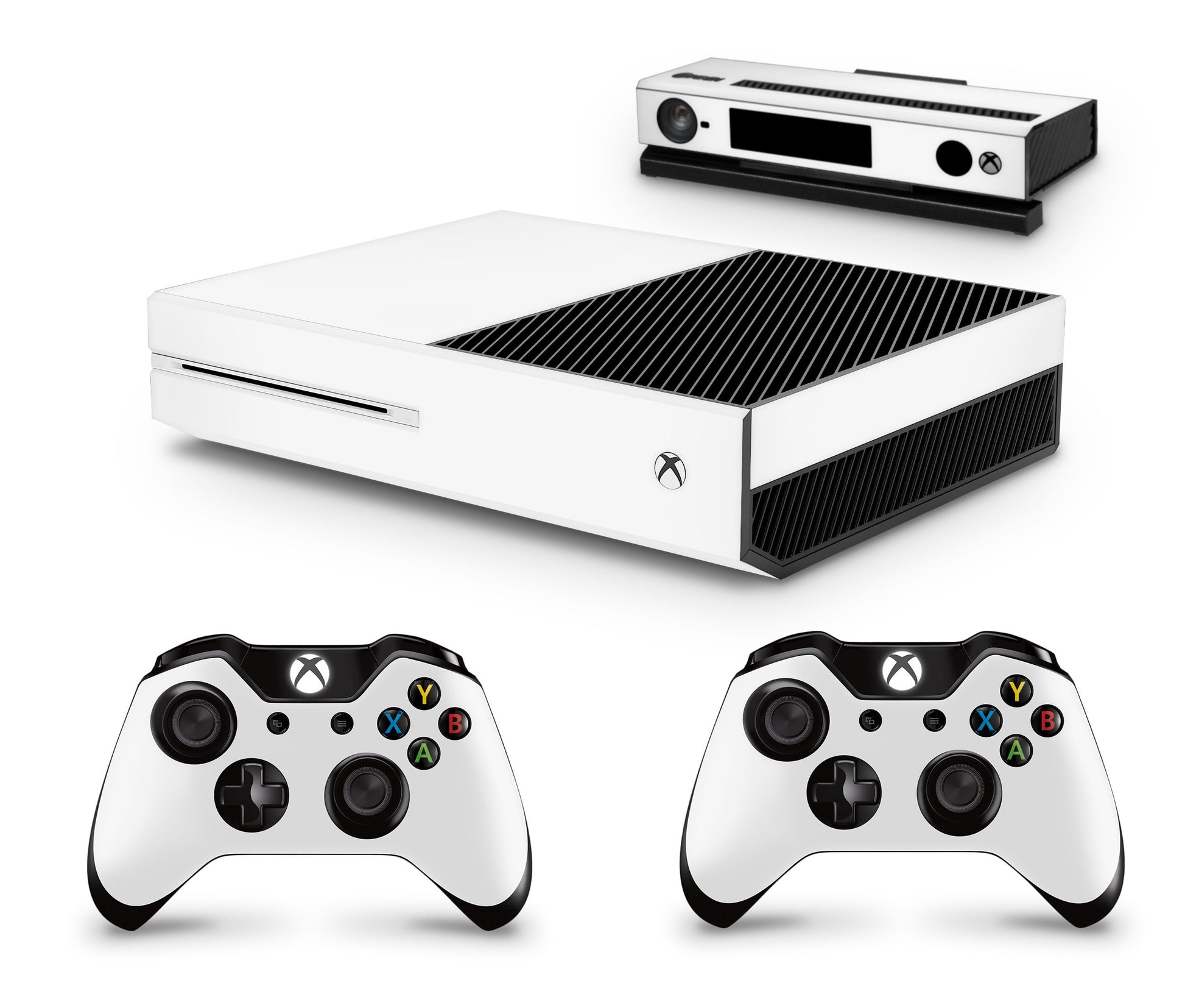 giZmoZ n gadgetZ GNG White Console Skin Decal Sticker & 2 Controller Skins for Xbox One & Kinect - GNG-XB-White-SKINS