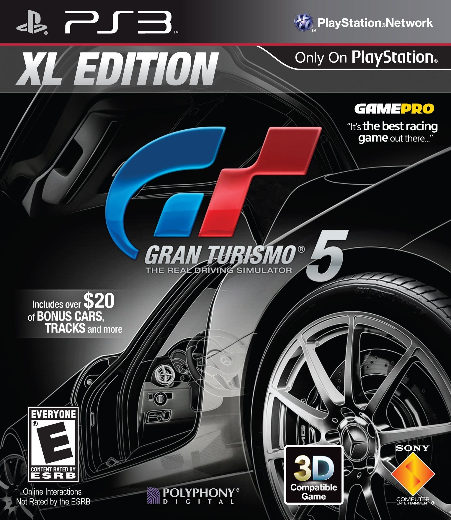PlayStation PS3 Gran Turismo 5 XL Edition (Renewed) - Racing Game for PS3