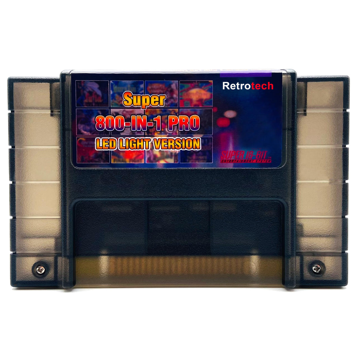 Retrotech Super 800 In 1 Multi Game refill unit LED Version For Super Nintendo Game Console