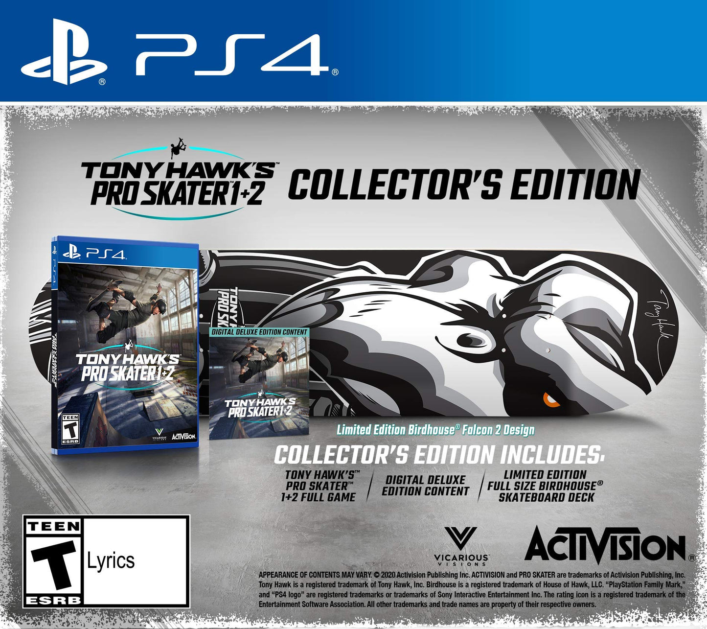 Tony Hawks Pro Skater 1 + 2 - Collectors Edition - PlayStation 4