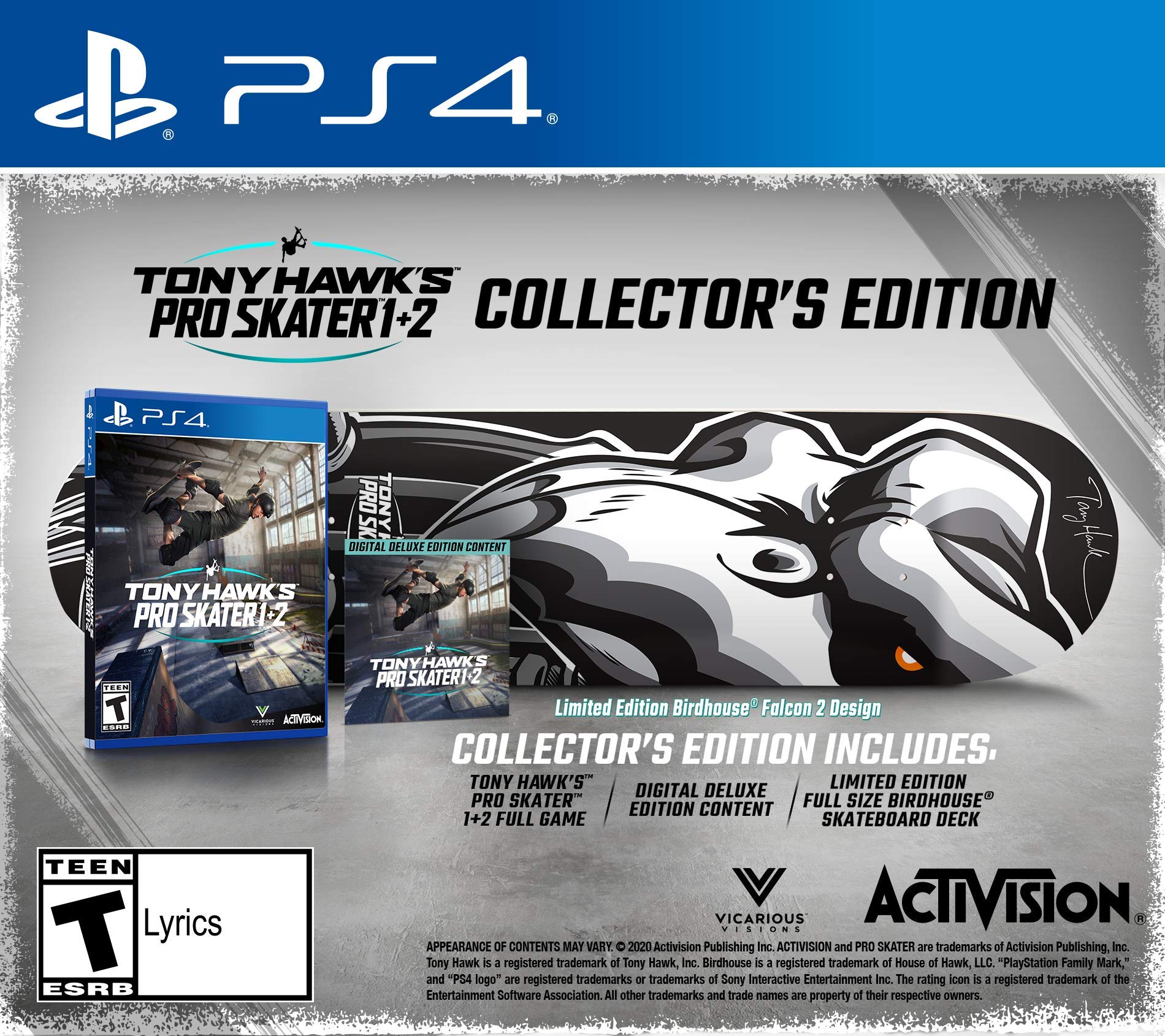 Tony Hawks Pro Skater 1 + 2 - Collectors Edition - PlayStation 4