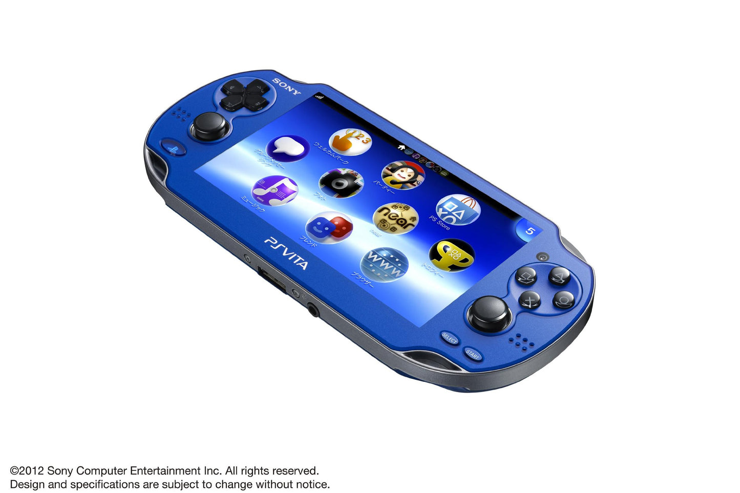 SIE PlayStation Vita - WiFi Handheld Console, Model PCH-1000, Sapphire Blue, Japanese Version