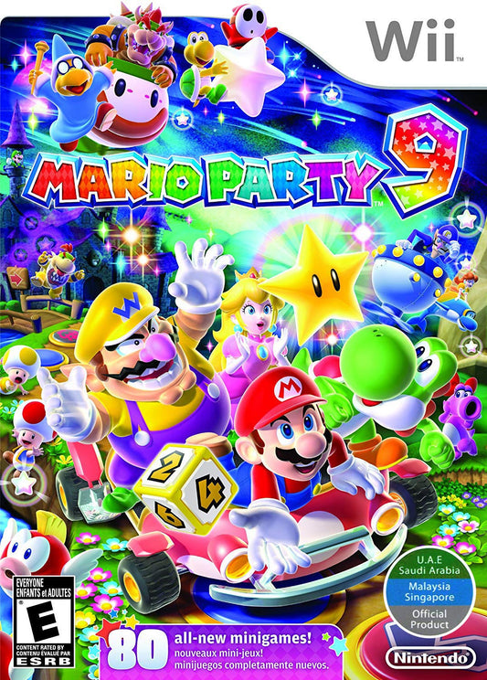for Nintendo Wii Mario Party 9 - World Edition Game, Fun Multiplayer Gameplay, Family-Friendly Entertainment