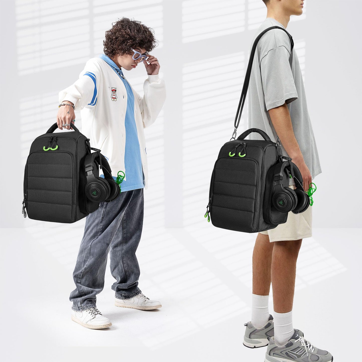 PGmoon Travel Carrying Case for Xbox Series X - Protective Black Bag for Console, Controllers, Cables & Game Discs (Model: CAPG02301)