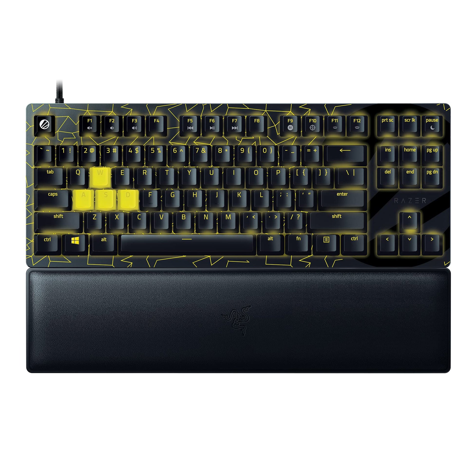 Razer Huntsman V2 TKL Gaming Keyboard: Fast Linear Optical Switches Gen2  Sound Dampeners  8000Hz Polling Rate  Detachable Type-C Cable  UV-Coated Keycaps  Wrist Rest - ESL Edition
